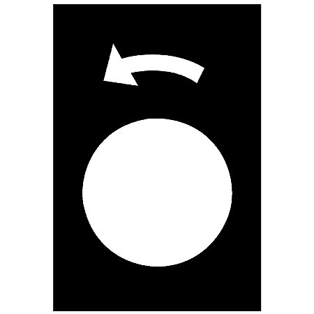 Etiqueta Rotacao Esquerda ZB2BY2922 SCHNEIDER