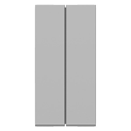 Modulo Duplo(Meio Mód) Interruptor Simples 10Ax 250V 1M Aluminium S70100174 SCHNEIDER