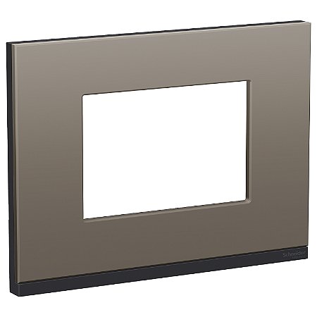 Placa+Suporte 4X2 3 Postos Class Gr / Grey Fenix Horizontal S73410388H9 SCHNEIDER