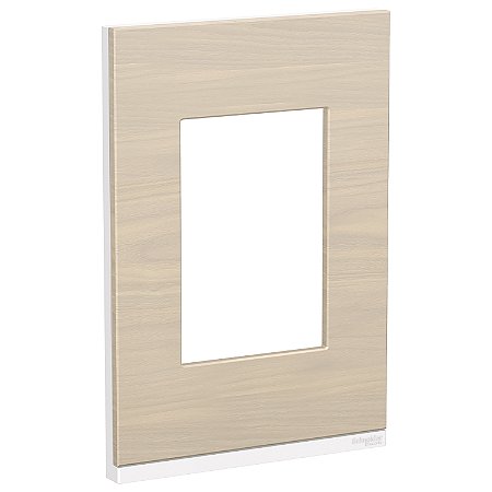 Placa+Suporte 4X2 3 Postos Class Br / Nordic Wood Vertical S734103829 SCHNEIDER