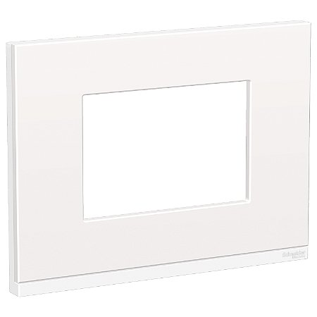 Placa+Suporte 4X2 3 Postos Class Br / White Fenix Horizontal S73410386H9 SCHNEIDER
