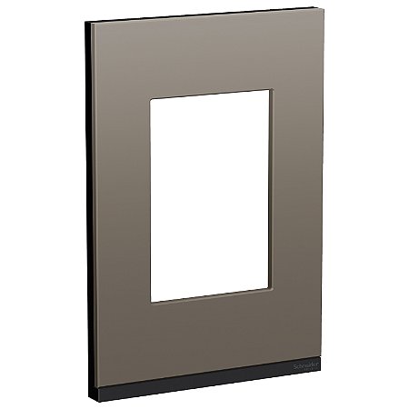 Placa+Suporte 4X2 3 Postos Class Gr / Grey Fenix Vertical S734103889 SCHNEIDER