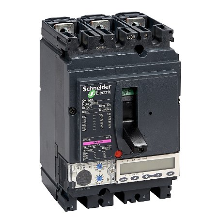 Circuit Breaker Compact Nsx250B - Micrologic 5.2 A - 100 A - 3 Poles 3D LV431147 SCHNEIDER