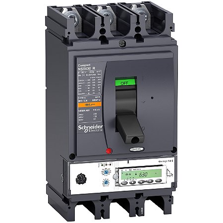 Disjuntor Nsx630R Micrologic5.3E 630A 3P3D LV433704 SCHNEIDER