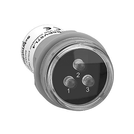 Sinalizador Trifásico, Ø22Mm Plástico, Indicador Com 3 Leds: Branco, Alimentação 400Vca XB5EV57L4 SCHNEIDER