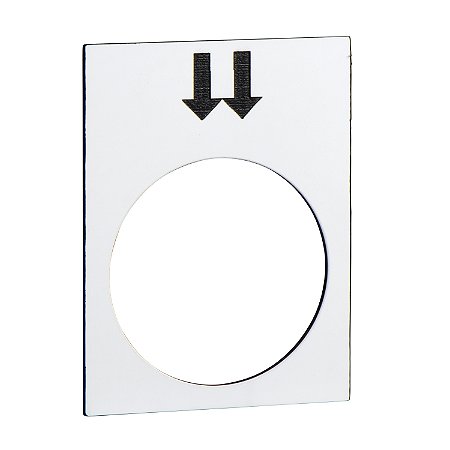 Etiqueta Para Botoeira Pendente Xaca 2 Velocidades Branco ZB2BY4908 SCHNEIDER
