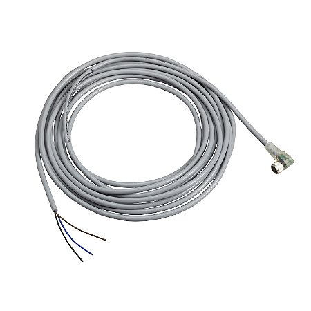Cabo Pvc Com Led 3 Pinos Com Conector M8 Femea Cotovelo 5 Metros XZCPV0766L5 SCHNEIDER