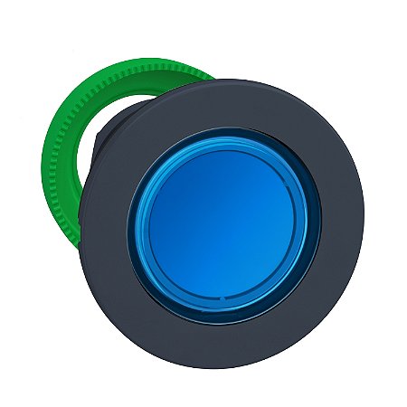 Cabeçote Para Botão Faceado Ø30Mm Plástico, Azul, Para Etiqueta ZB5FA68 APC