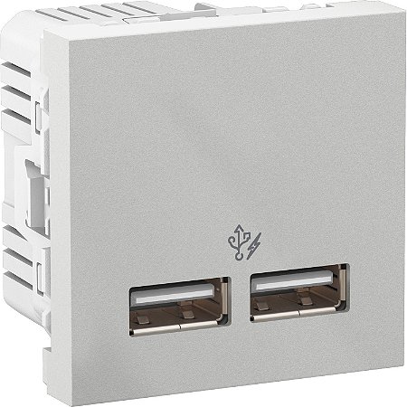 Orion - 2 Usb Charger 2.0 2.1A 127/220V - 2 Modules - Aluminium S70647374 APC