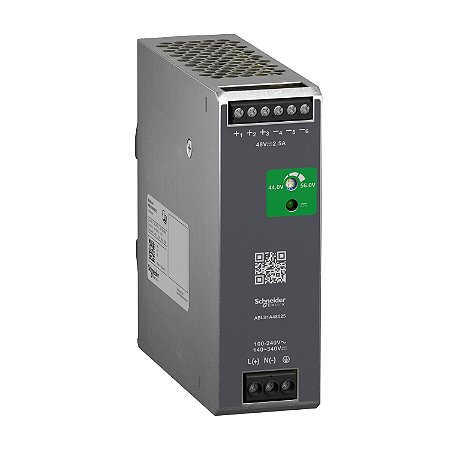 Fonte De Alimentação - 48 Vdc - 2,5 A - 120 W - 100/240 Vac Ou 140/340 Vdc - Monofásica ABLS1A48025 SCHNEIDER