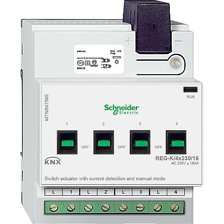 Modulo Atuador Reg-K/4X230/16 Am Dc MTN647595 SCHNEIDER
