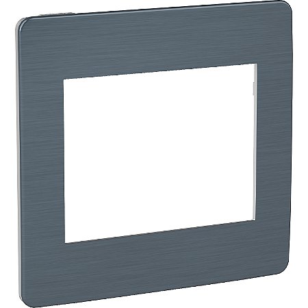 Orion - Cover-Frame 4X4 - 6 Modules - Aluminium / Aluminium Galaxy Black S733203719 SCHNEIDER