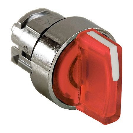 Cabeçote Para Comutador Luminoso Ø22Mm Metálico, 3 Posições Retorno Por Mola, Vermelho ZB4BK1843 APC