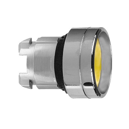 Cabeçote Para Botão Ø22Mm Metálico, Guarda Alta, Retorno Por Mola, Amarelo ZB4BA56 SCHNEIDER
