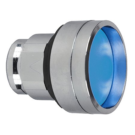 Cabeçote Para Botão Ø22Mm Metálico, Guarda Alta, Retorno Por Mola, Azul ZB4BA66 SCHNEIDER