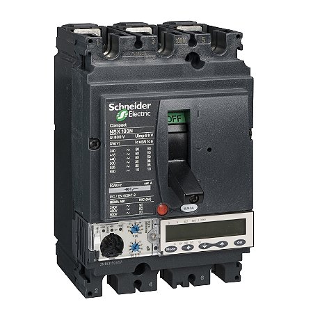 Disjuntor Nsx100N Micrologic5.2A 100A 3P LV429890 SCHNEIDER