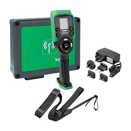 Kit Estacao Base Com Botoeira Wireless 8 Botoes Lcd 18 Saidas Plugue Industrial XARSK8D18H SCHNEIDER