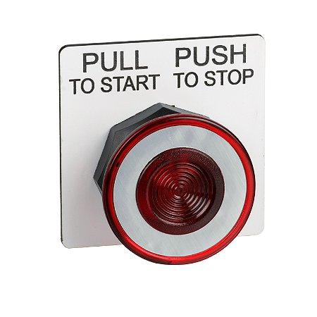 Cabecote Para Botao 30Mm Plastico Soco Empurrar Puxar D41 Vermelho 9001SKR9R SCHNEIDER