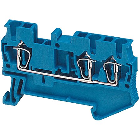 Conector Mola Seccao 2.5Mm2 3 Pontos Azul NSYTRR23BL SCHNEIDER