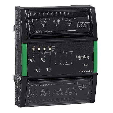 Módulo De Expansão Smartx Ui-8/Do-Fc-4-H - 8 Entradas Universais - 4 Saídas Digitais (Form C) SXWUI8D4X10001 SCHNEIDER