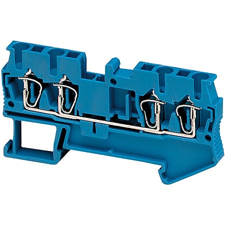 Conector Mola 1 Nivel Seccao 2.5Mm2 4 Pontos Azul NSYTRR24BL SCHNEIDER