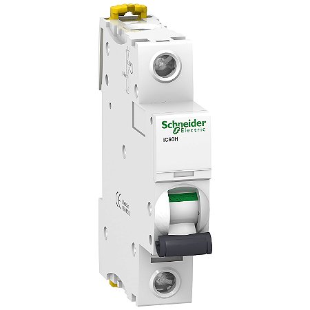 Disjuntor Acti9 Ic60H 1P Curva D 10A 230V A9F85110 SCHNEIDER