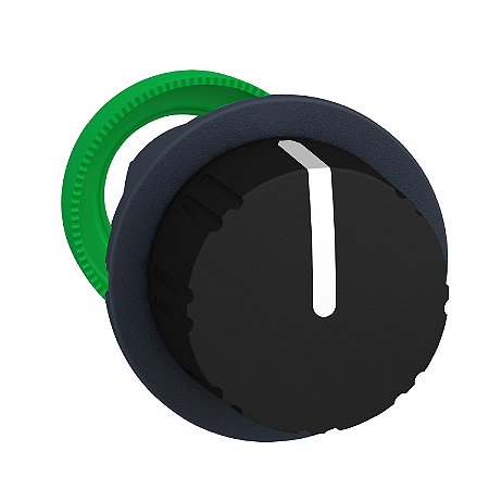 Flush Mounted Black Selector Switch Head Knurled Knob 3 Pos Return L To C ZB5FD79 SCHNEIDER