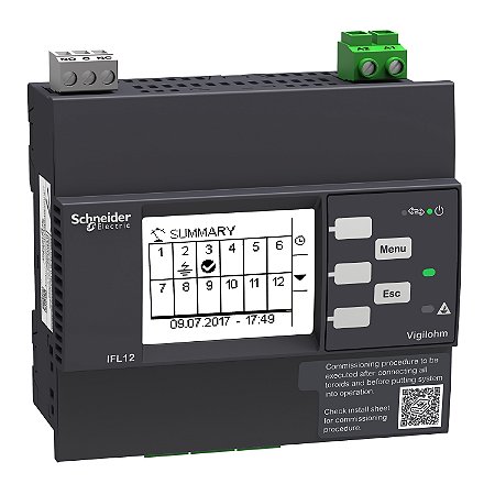 Vigilohm 12 Channel Fault Locator With Modbus - 100-440Vac/Dc IMDIFL12C SCHNEIDER