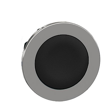 Cabeçote Para Botão Faceado Ø30Mm Metálico, Retorno Por Mola, Preto ZB4FA2 SCHNEIDER