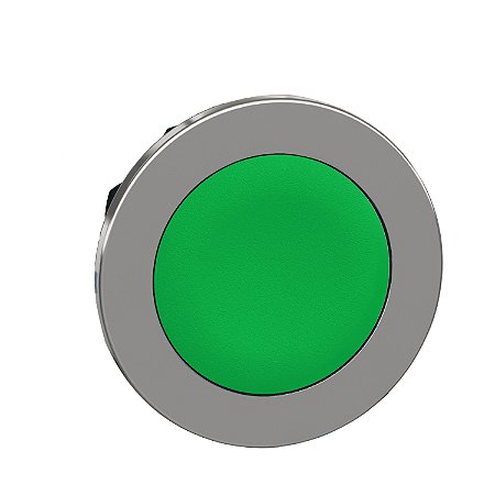 Cabeçote Para Botão Faceado Ø30Mm Metálico, Retorno Por Mola, Verde ZB4FA3 SCHNEIDER