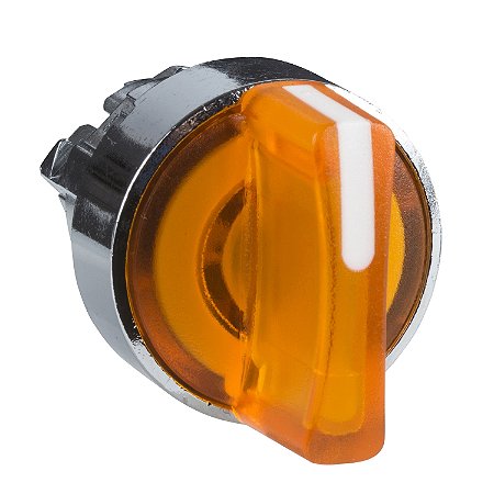 Cabeçote Para Comutador Luminoso Ø22Mm Metálico, 2 Posições Retorno Por Mola, Amarelo ZB4BK1453 SCHNEIDER