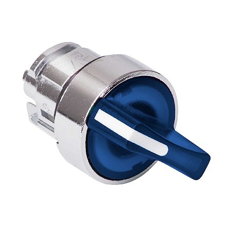 Cabeçote Para Comutador Luminoso Ø22Mm Metálico, 2 Posições Retorno Por Mola, Azul ZB4BK1463 SCHNEIDER