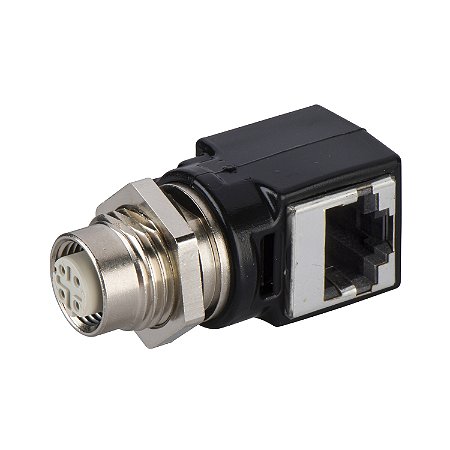 Adaptador Connexium M12 Femea Rj45 Femea Ip67 TCSEAAF11F13F00 APC