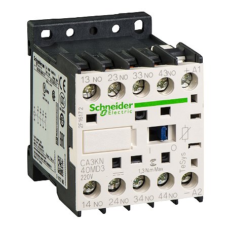Contator Auxiliar Tesys K 3Na+1Nf 220Vcc Com Supressor CA3KN31MD3 SCHNEIDER