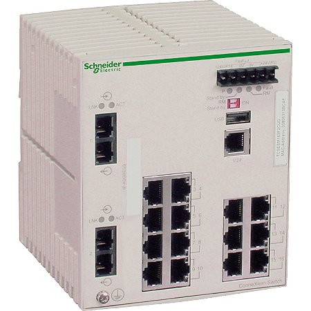Switch Gerenciavel Connexium 14P Tx 2P Fx Monomodo TCSESM163F2CS0 SCHNEIDER