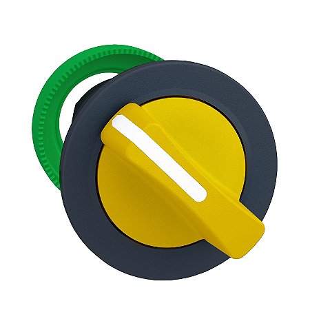 Flush Mounted Yellow Selector Switch Head 2 Pos Stay Put ZB5FD205 APC