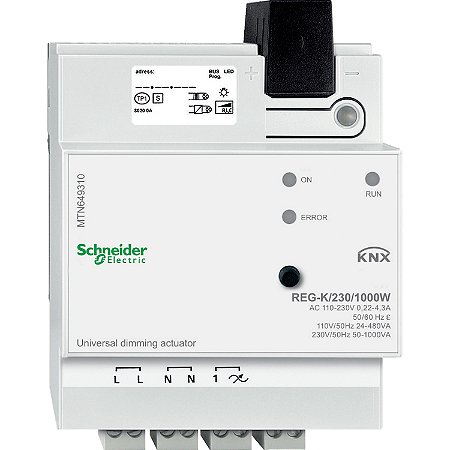 Modulo Dimmer Universal Knx Reg-K/2X230/1000W MTN649310 SCHNEIDER