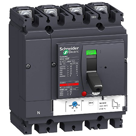 Disjuntor Nsx100F Tm50D 4P4D LV429653 SCHNEIDER