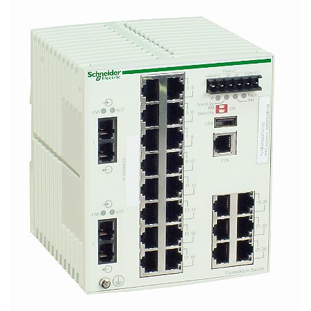 Switch Gerenciavel Connexium 22Portas Tx2Portas Fxmultim TCSESM243F2CU0 SCHNEIDER