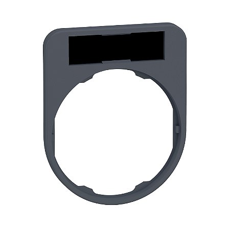 Legend Holder 40 X 50 Mm For Flush Mounted Heads, Plastic, With Legend 8 X 27 Mm, Unmarked ZBYF2101 APC