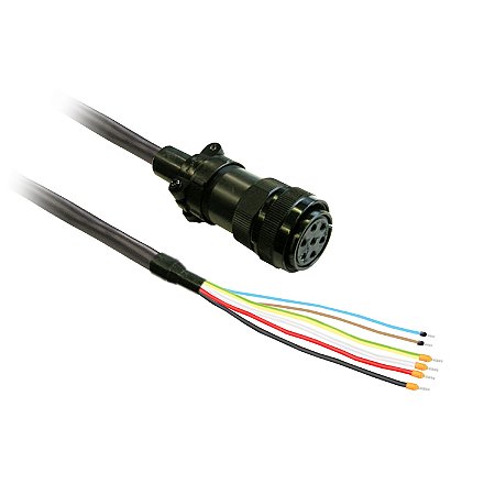 Cabo Potencia 3,3Mm2 Para Motor Bch2 Com Freio E Conector Militar - 3M VW3M5D4FR30 APC