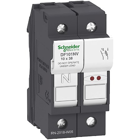 Porta Fusivel Com Indicador 1P+N 32A 10X38 DF101NV SCHNEIDER
