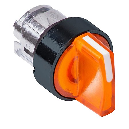Cabeçote Para Comutador Luminoso Ø22Mm Plástico, 3 Posições Retorno Por Mola, Amarelo ZB5AK1753 SCHNEIDER
