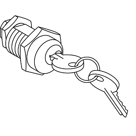 2 Key Lock + 1 Flat Key - Assembled 41950-A SCHNEIDER