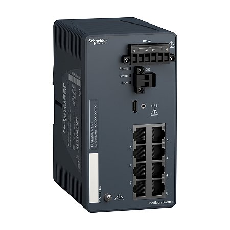 Modicon Managed Switch - 8 Ports For Copper MCSESM083F23F0 SCHNEIDER