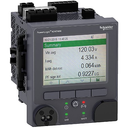 Powerlogic Ion7400 Panel Mount Meter - Display - Optical Port And 2 Pulse METSEION7400 SCHNEIDER