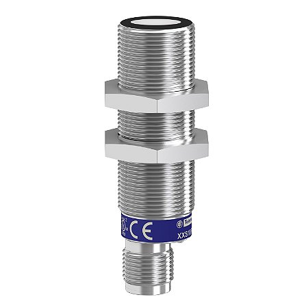 Ultrasonic Sensor Cylindrical M18 - Sn=1M - Pnp - Sync - Connector M12 XXS18B1PM12 SCHNEIDER
