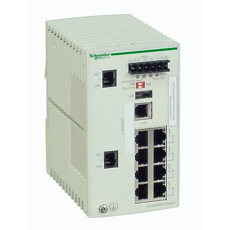 Switch Gerenciavel Connexium 8 Portas Tx2 Portas Txgigabit TCSESM103F23G0 SCHNEIDER