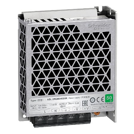 Fonte De Alimentação Chaveada - 24 Vdc - 50 W - 2.2 A - 110/220 Vac - Monofásica ABL2REM24020K SCHNEIDER