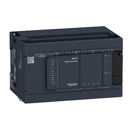 Controlador Lógico Programável - 14 Entradas / 10 Saídas Digitais - 6 Saídas Relé + 4 Source (Pnp) - Modbus Tcp - 110/220 Vac TM241C24R APC
